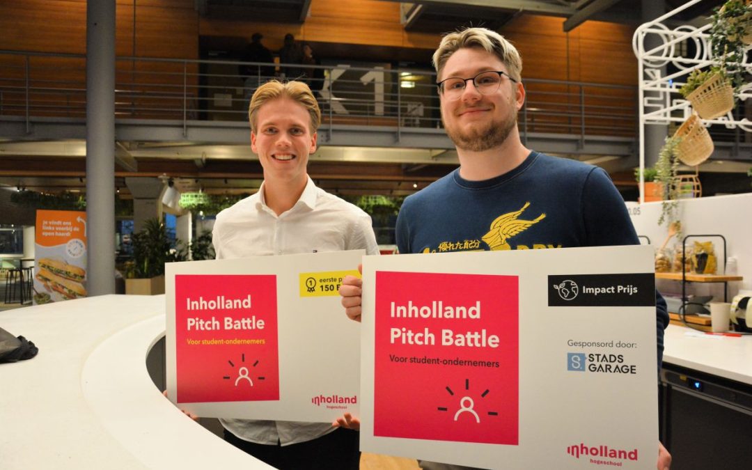 Impactprijs uitgereikt tijdens Pitch Battle Inholland